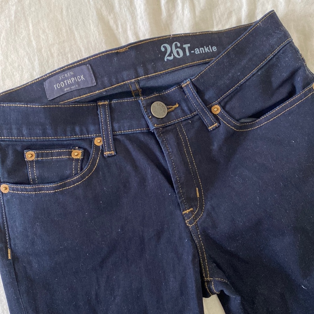 J.crew toothpick 26T ankle jeans